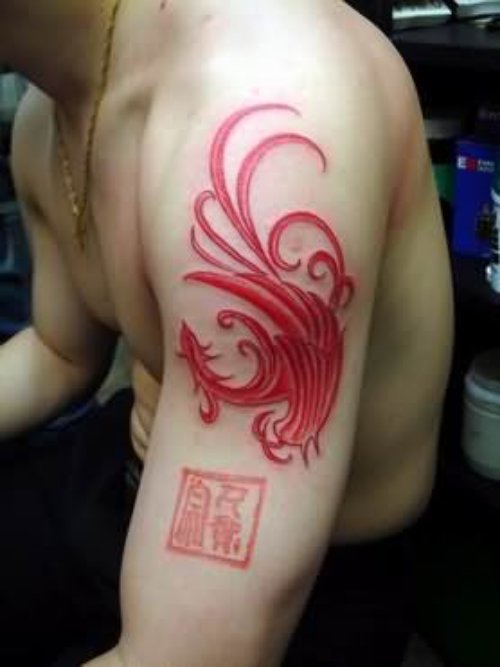 Sholder Phoenix Gangsta Tattoo