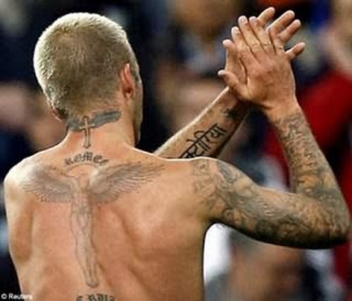 Beckam Gangsta Tattoo