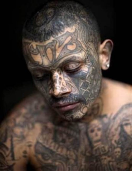 Man With Gangsta Tattoos