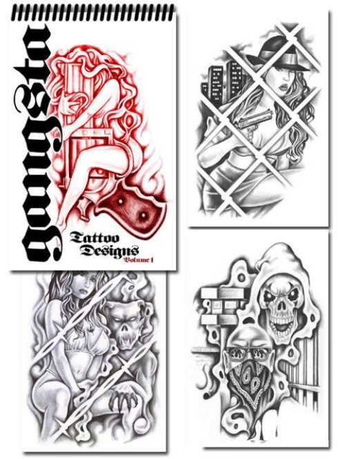 Stylish Gangsta Tattoos Designs