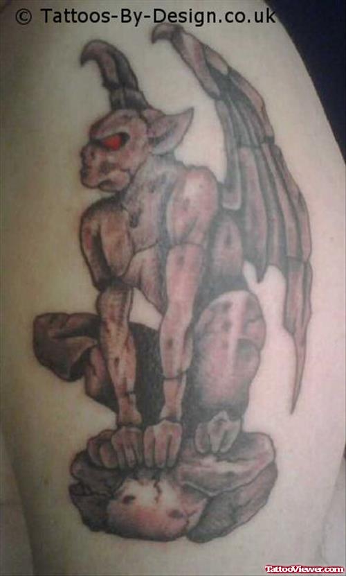 Awesome Gargoyle Tattoo For Men