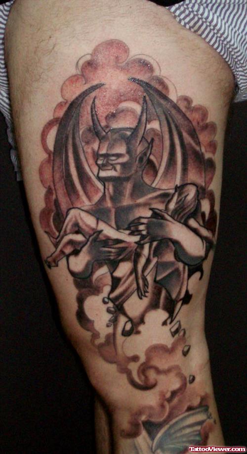 Best Right Sleeve Gargoyle Tattoo