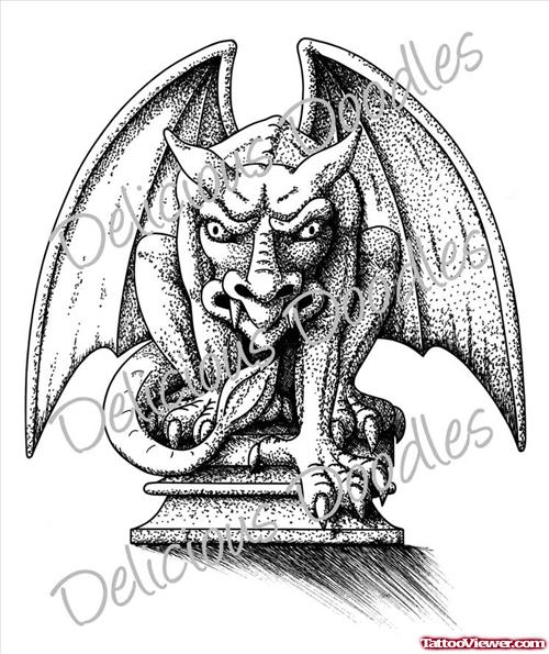 Devil Gargoyle Tattoo