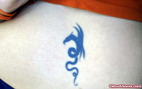 Gargoyle Dragon Tattoo On Lowerback