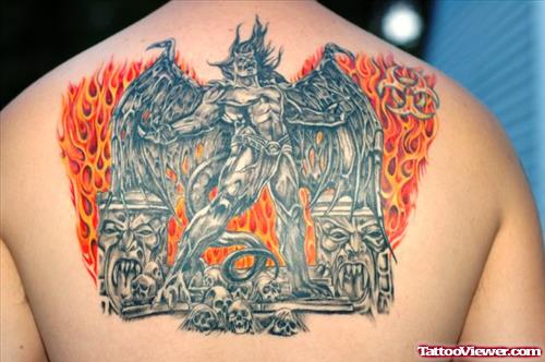 Best Upperback Gargoyle Tattoo