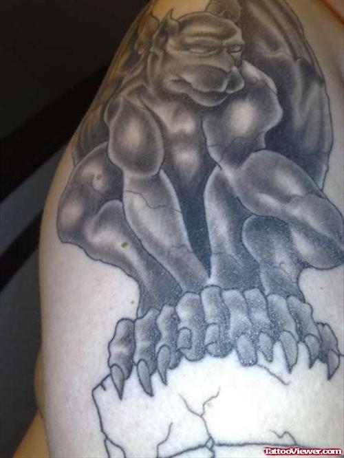 Grey Gargoyle Tattoo