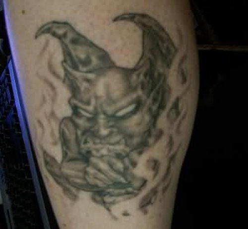 Demon Face Gragoyle Tattoo