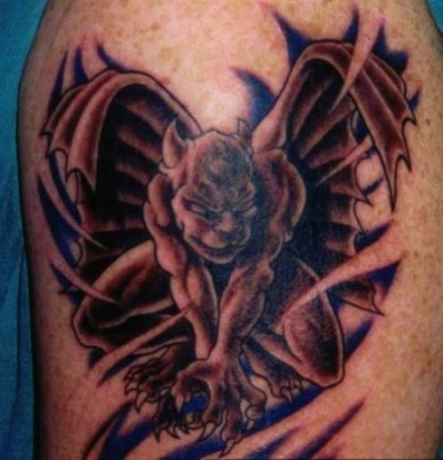 Awesome Gargoyle Tattoo