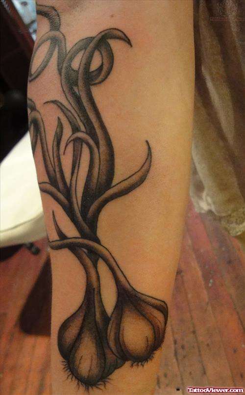 Garlic Tattoos On Arm