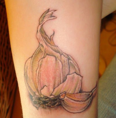 Beautiful Garlic Tattoo