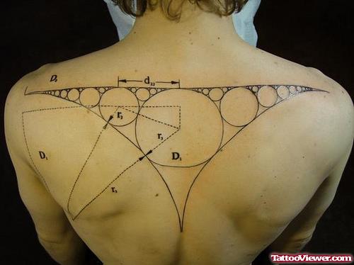 Science Geek Tattoo On Back