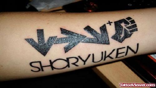Geek Arrows Tattoos On Arm