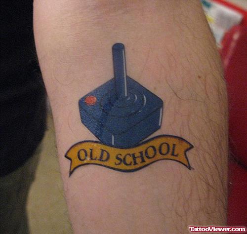 Old School Geek Tattoo