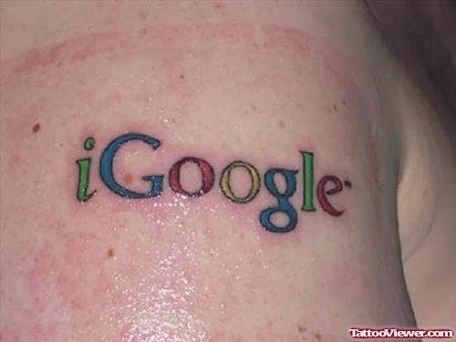 I Google Geek Tattoo On Shoulder