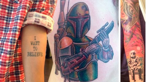 Awesome Color Geek Tattoos Designs