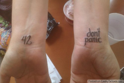 Geek Tattoos On Both Wrists