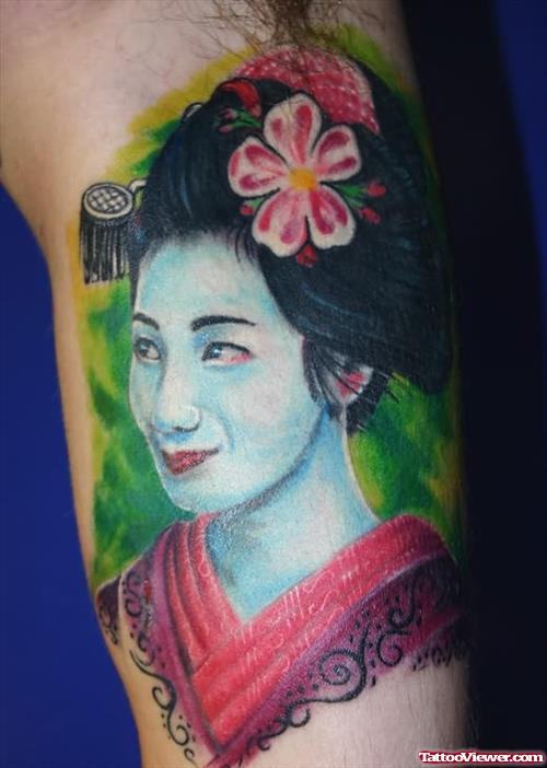Woman Color Tattoo