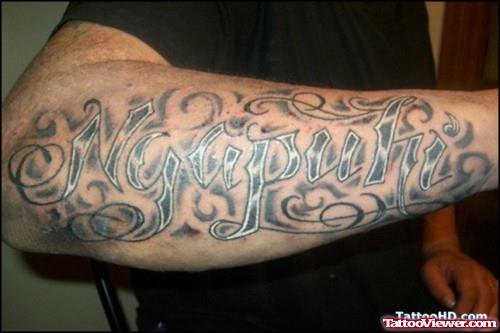 Gemini Tattoo In Right Arm