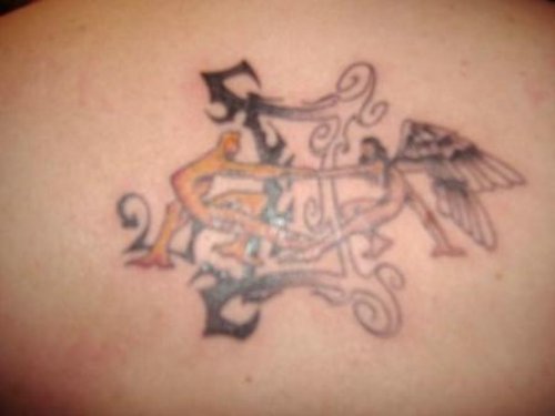 Zodiac Gemini Tattoos on Back