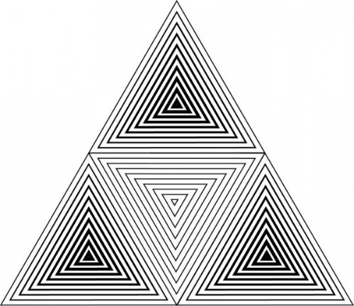 Geometric Triangle Tattoos Design