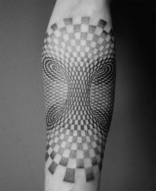 Beautiful Geometric Tattoo On Sleeve