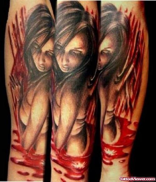 Vampire Girl Tattoo Pics