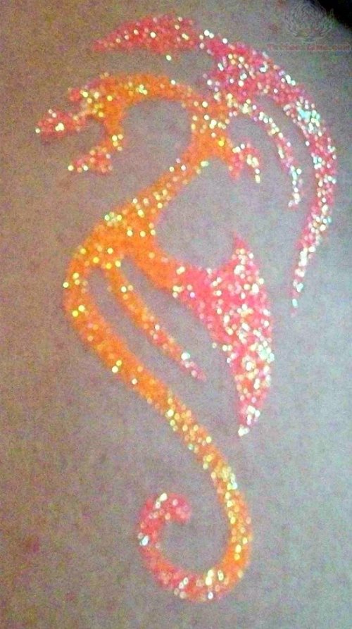 Dragon Glitter Tattoo