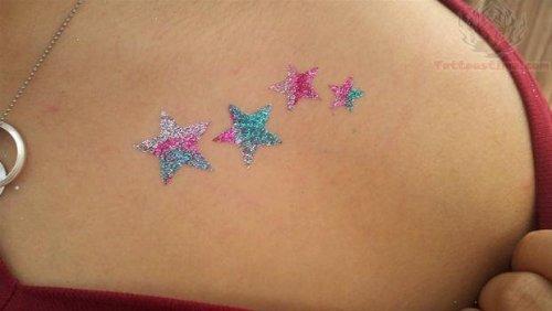 Stars Glitter Tattoo