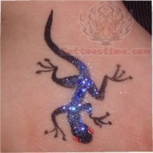 Amazing Lizard Glitter Tattoo