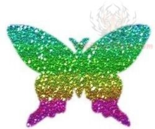 Glitter Butterfly Tattoo Design