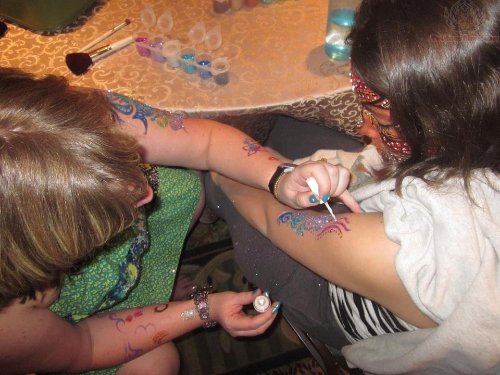Glitter Tattoo Making