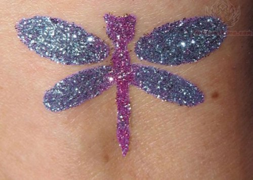 Dragonfly Glitter Tattoo