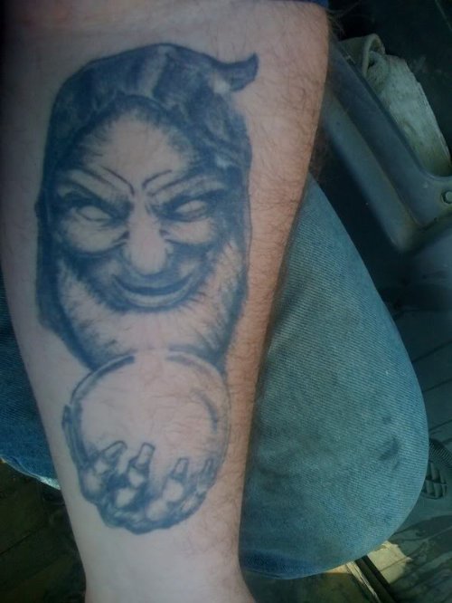 Amazing Goblin Tattoo On Leg
