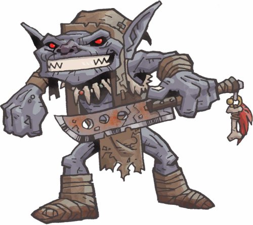 Goblin With Dagger Tattoo Design