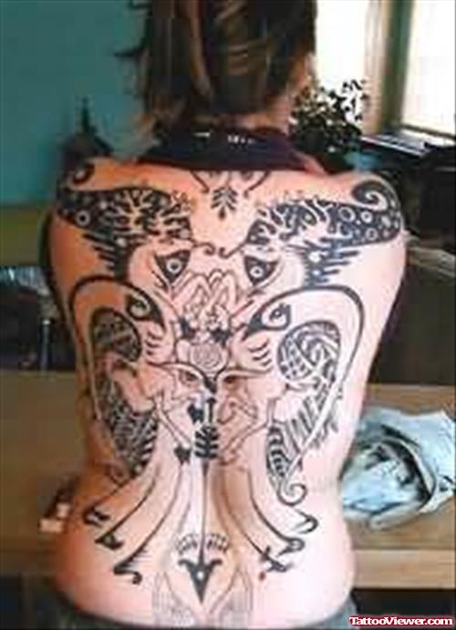 Back Body Gothic Tattoos