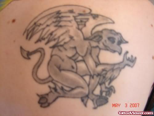 Gothic Winged Tattoo