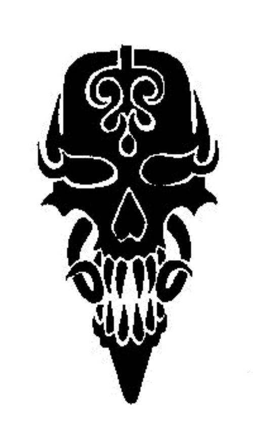 Black Ink Gothic Tattoo Design