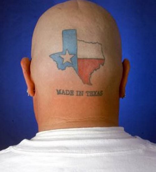 Texas Head Tattoos
