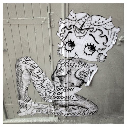 Betty Boop Graffiti Tattoo Design