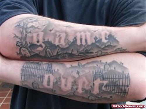 Graveyard Arms Tattoos