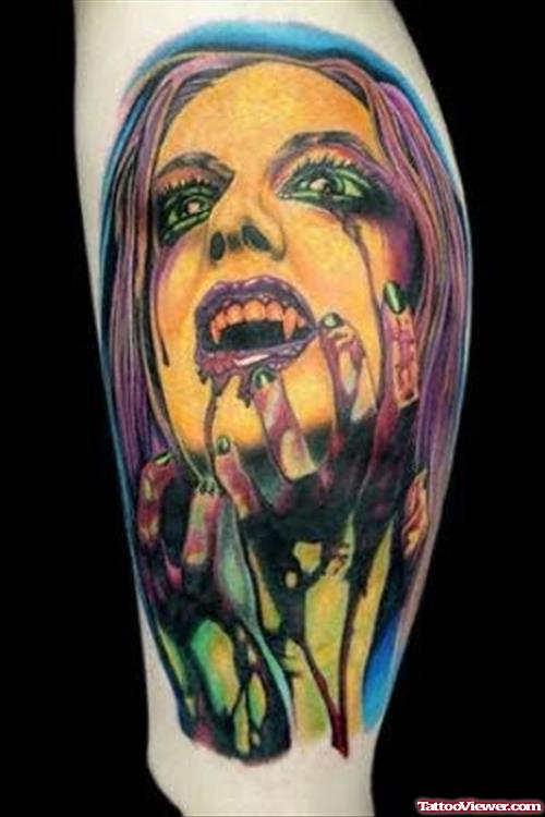 Vampire Graveyard Tattoo