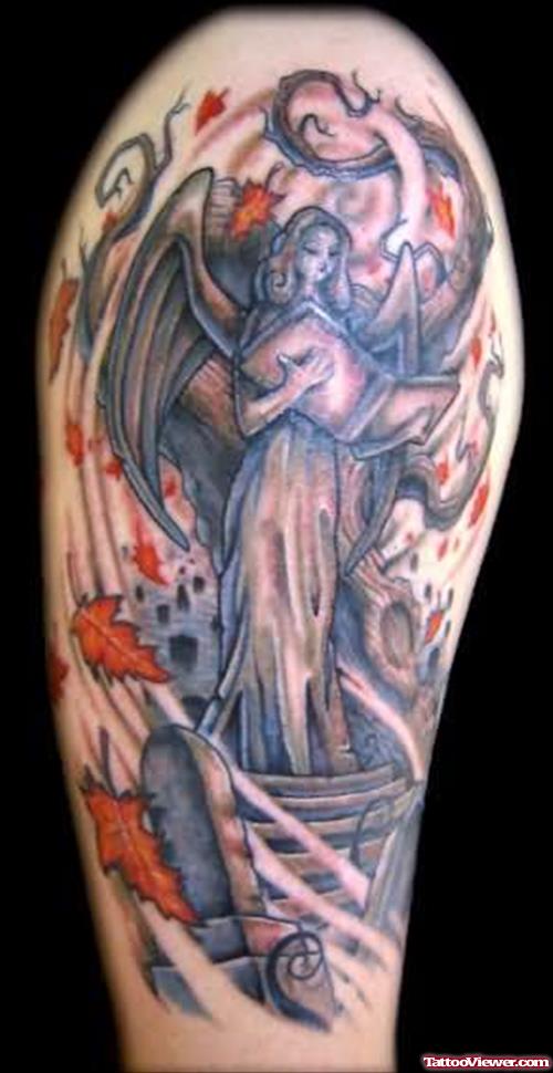 Graveyard Angel Tattoo