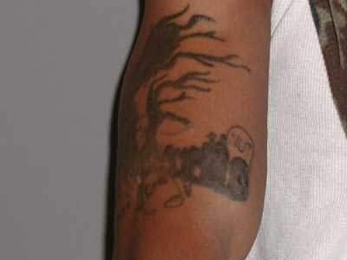Graveyard Tattoo On Arm