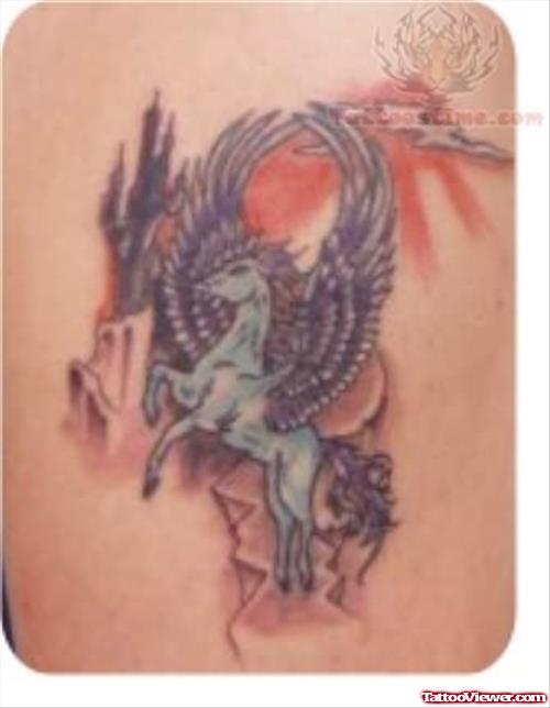 Greek Unicorn Tattoos