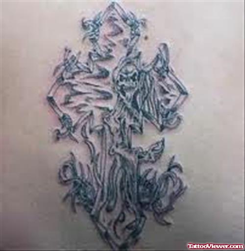 Amazing  Grim Reaper Tattoo For Men