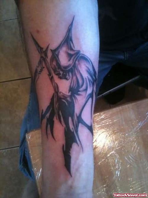 Grim Reaper Tattoo Wrist