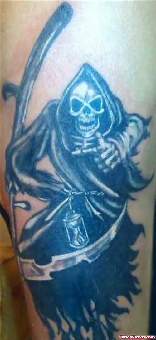 Grim Reaper Good Luck Tattoo