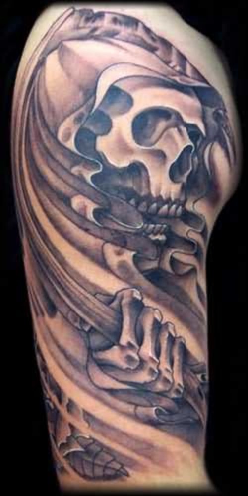 Skull  Grim Reaper Tattoo
