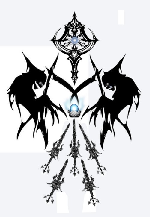 Classic Tribal Grim Reaper Tattoo Design