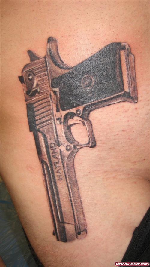 Amazing Gun Tattoo